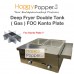 Deep Fryer Double Tank ( Gas ) Free Kanto Plate DF-M0020(C) 6升双缸燃气炸炉送关东煮不锈钢隔板