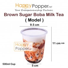 Simulation Milk Tea - Brown Sugar Pearl Boba MD-T0016 仿真奶茶-黑糖珍珠奶茶模型