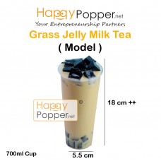 Simulation Milk Tea - Grass Jelly Milk Tea MD-T0012 仿真奶茶-仙草奶茶模型