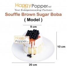 Simulation Brown Sugar Boba Souffle Model MD-T0025 仿真黑糖波霸舒芙蕾模型