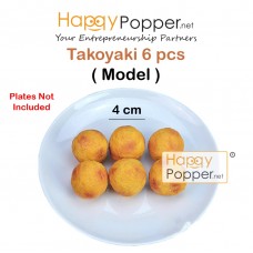 Simulation Takoyaki Model （ 6pcs ) MD-T0028 仿真章鱼烧模型(6颗）