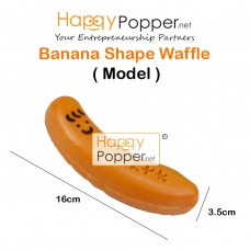 Simulation Banana Shape Smiley Face Waffle Model MD-T0024 仿真香蕉型烧饼模型