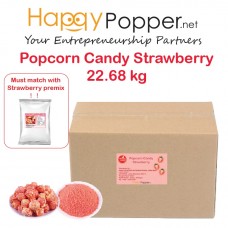 Popcorn Candy Strawberry 22.68kg PC-I0029 草莓爆米花专用糖22.68公斤