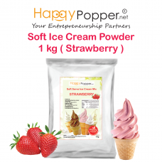 Soft Ice Cream Powder 1 kg ( Strawberry ) ( 20/Ctn ) IC-P0003 草莓口味软质冰淇淋粉1公斤