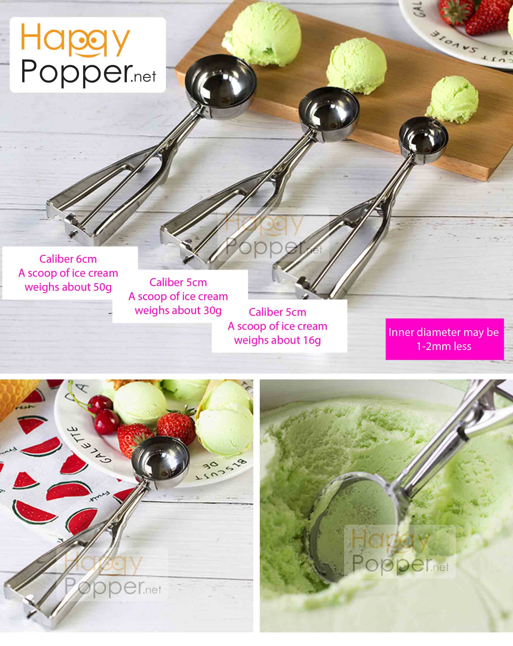 5cm ice cream scoop